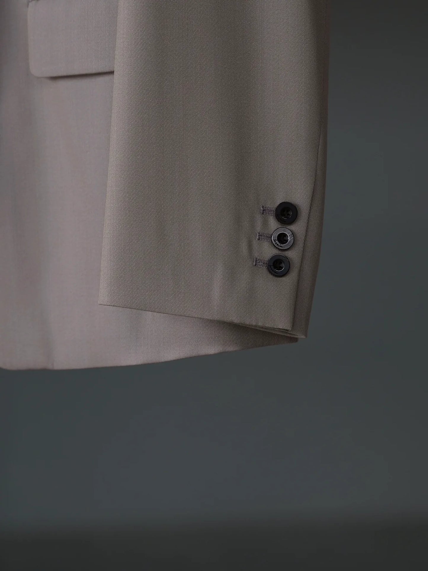 IRENISA | NOTCHED LAPEL SINGLE JACKET GREIGE