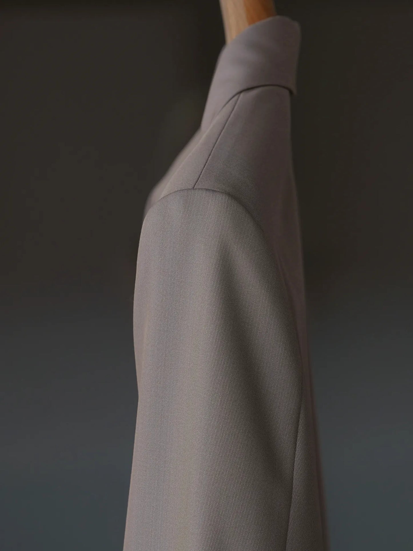 IRENISA | NOTCHED LAPEL SINGLE JACKET GREIGE