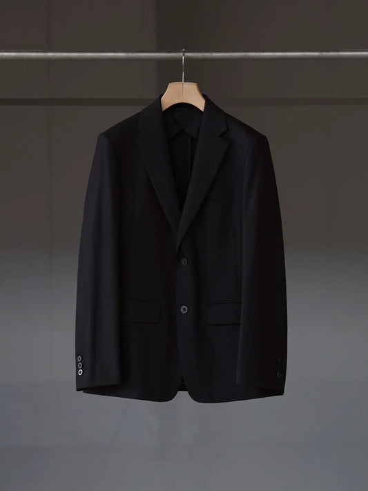 IRENISA | NOTCHED LAPEL SINGLE JACKET BLACK