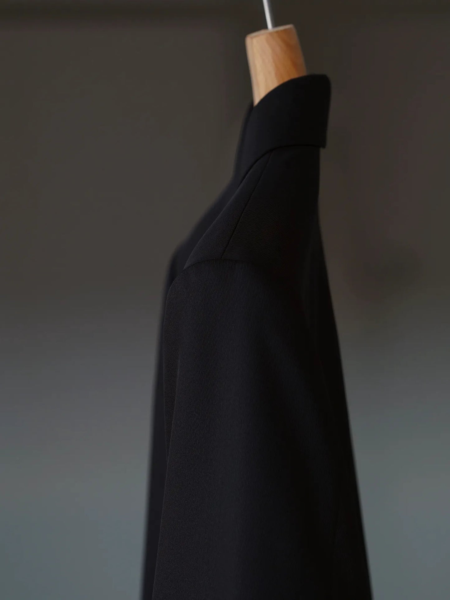IRENISA | NOTCHED LAPEL SINGLE JACKET BLACK