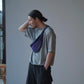 COMOLI | シルクネップ ウエストバッグ PURPLE