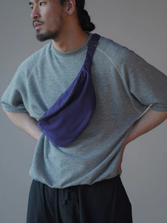 COMOLI | シルクネップ ウエストバッグ PURPLE