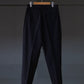 IRENISA | TWO TUCKS TAPERED TROUSERS BLACK