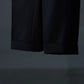 IRENISA | TWO TUCKS TAPERED TROUSERS BLACK