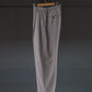 IRENISA | TWO TUCKS TAPERED TROUSERS GREIGE