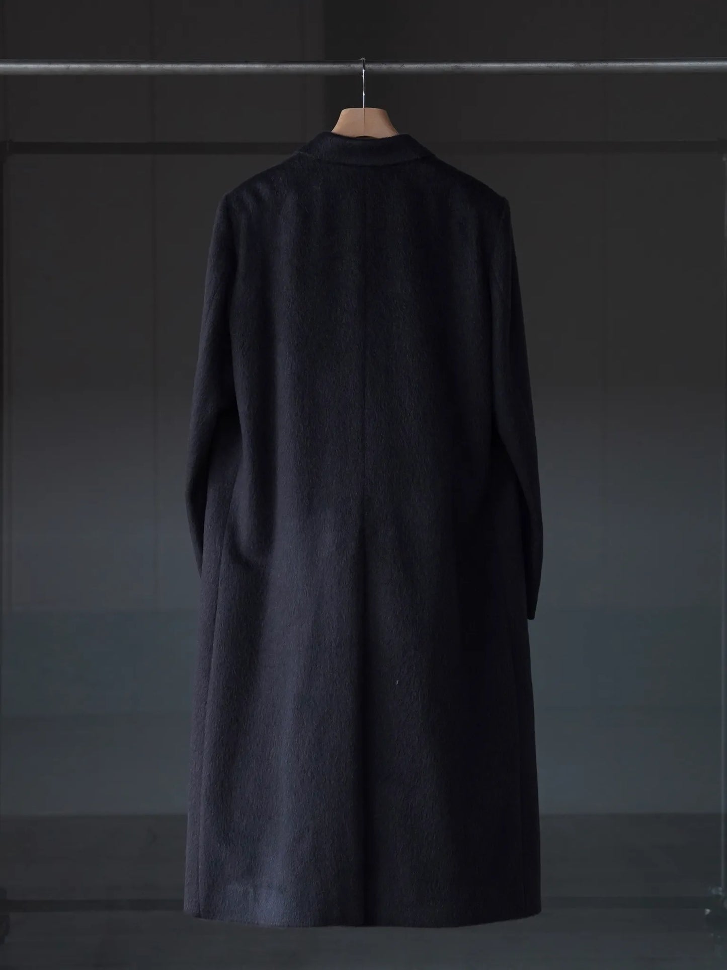 IRENISA | DOUBLE-BREASTED CHESTER COAT GREEN BLACK