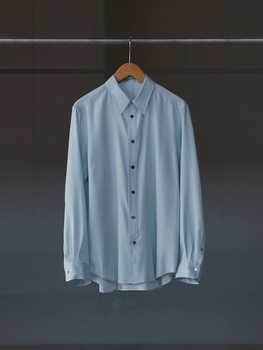 IRENISA | REGULAR COLLAR SHIRT LIGHT SAX