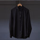 IRENISA | REGULAR COLLAR SHIRT SMOKE BLACK