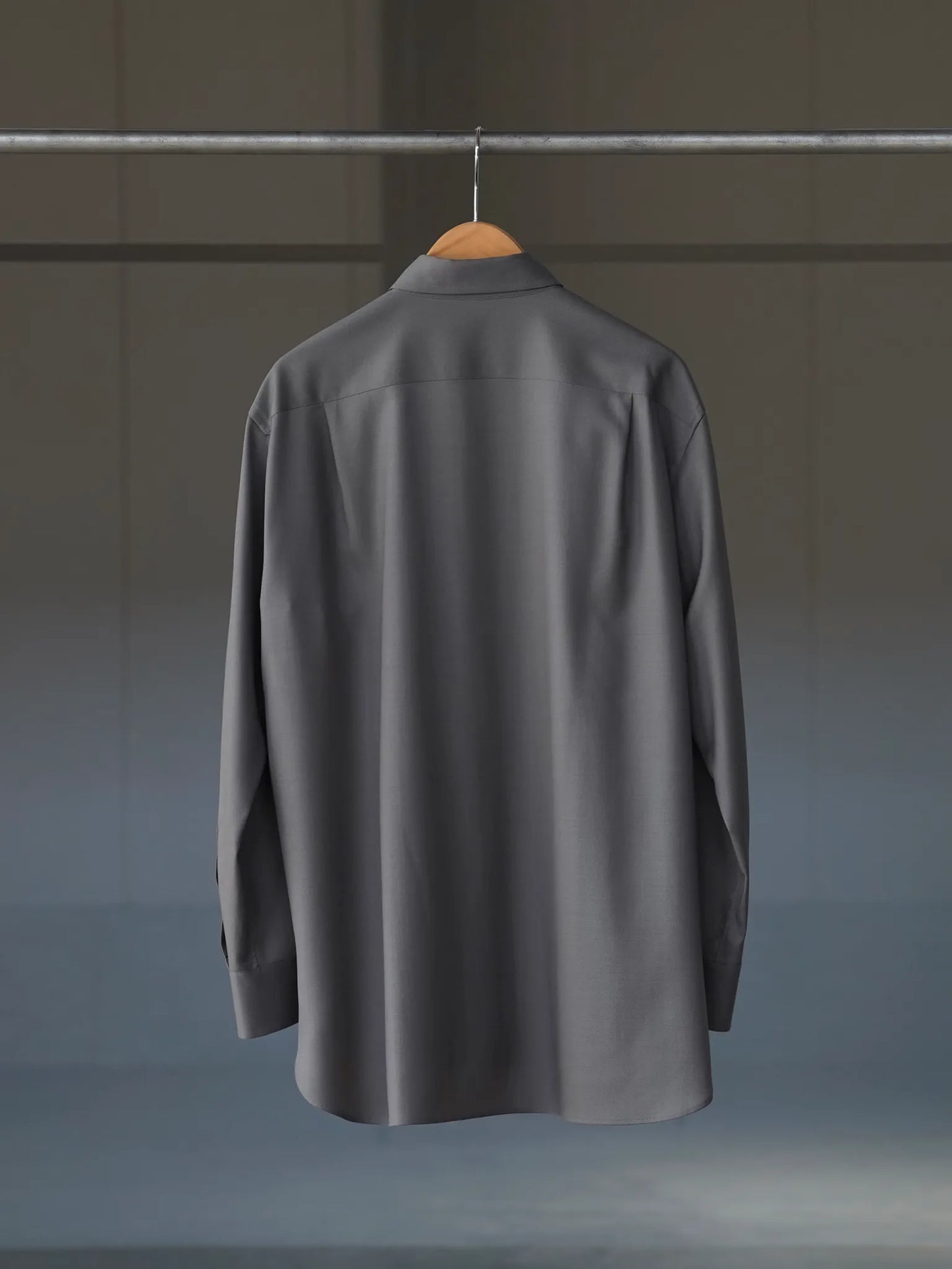 IRENISA | REGULAR COLLAR RELAX FIT SHIRT STONE GRAY