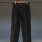 IRENISA | ONE TUCK STRAIGHT TROUSERS DARK BROWN