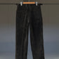 IRENISA | ONE TUCK STRAIGHT TROUSERS DARK BROWN
