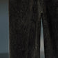 IRENISA | ONE TUCK STRAIGHT TROUSERS DARK BROWN