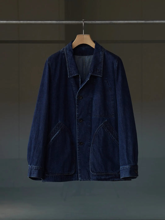 IRENISA | RAILROAD DENIM JACKET FADE INDIGO