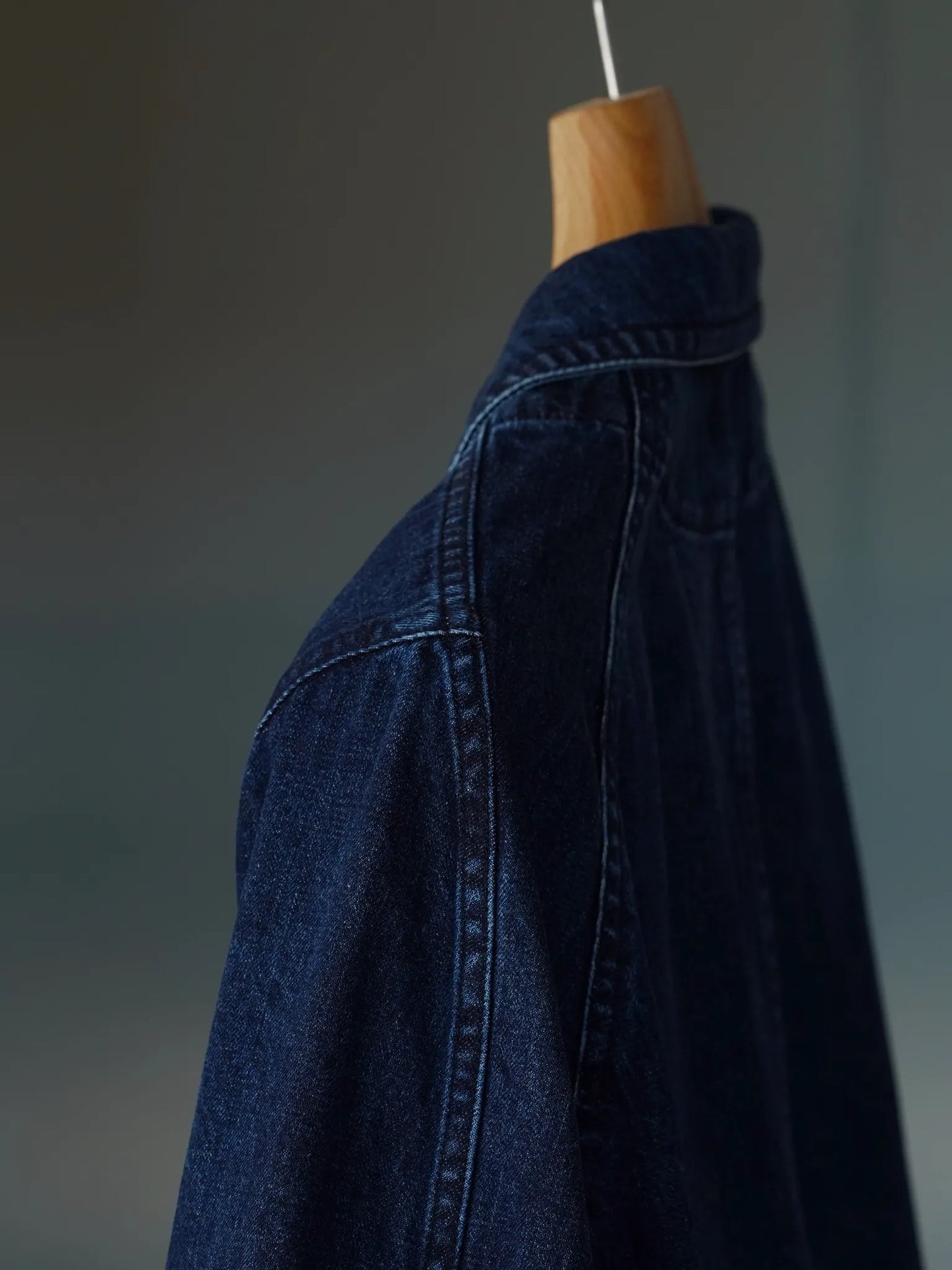 IRENISA | RAILROAD DENIM JACKET FADE INDIGO