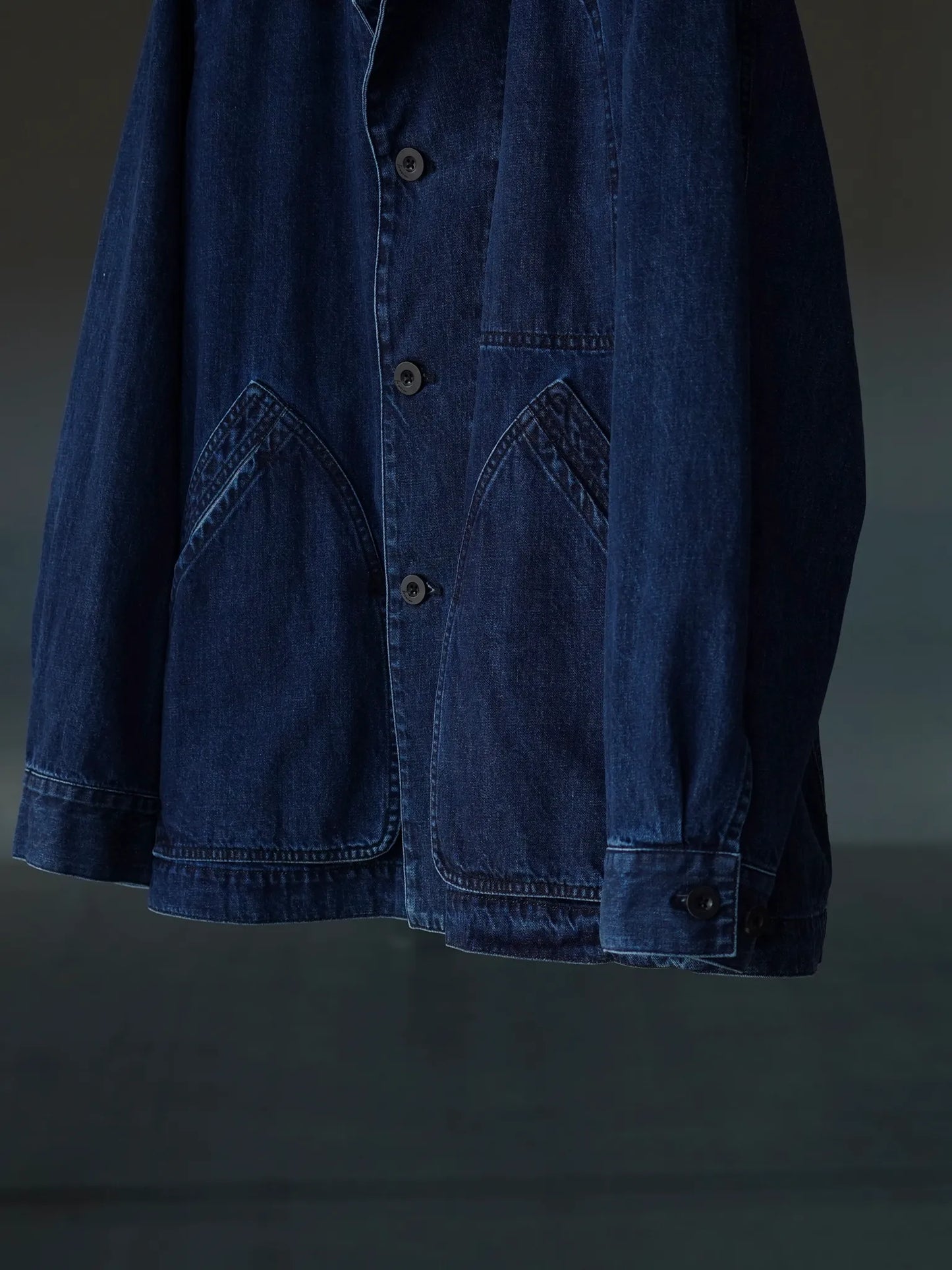 IRENISA | RAILROAD DENIM JACKET FADE INDIGO