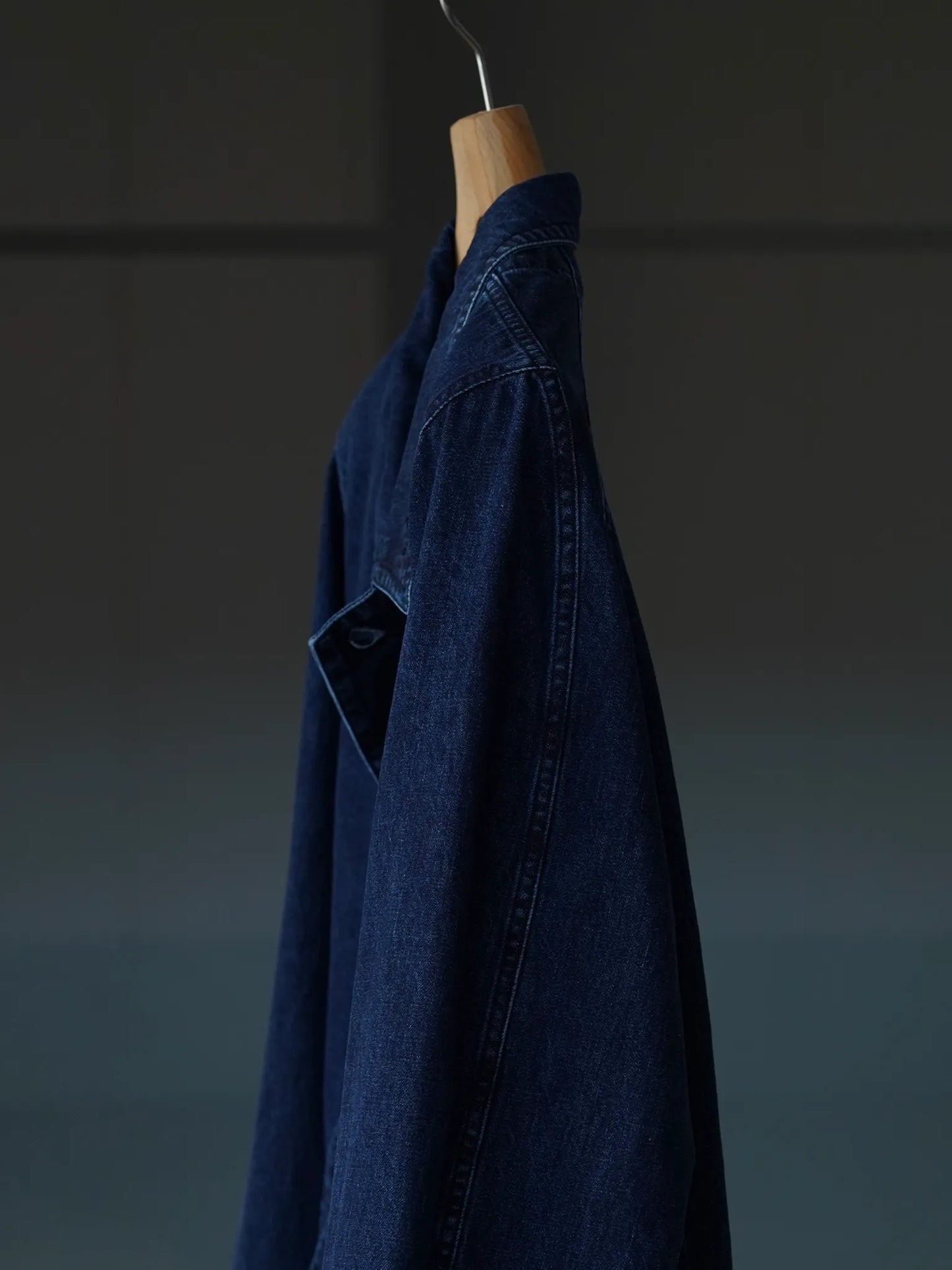 IRENISA | RAILROAD DENIM JACKET FADE INDIGO
