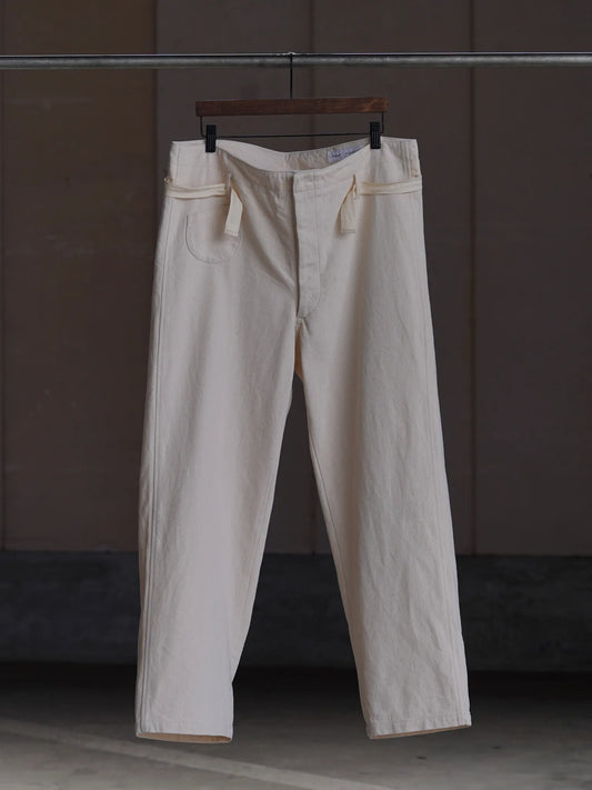 FUKUBORI | Railway Pants Ecru