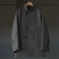 IRENISA | EPAULET STAND COLLAR HALF COAT MOCHA GRAY
