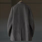 IRENISA | EPAULET STAND COLLAR HALF COAT MOCHA GRAY