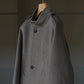 IRENISA | EPAULET STAND COLLAR HALF COAT MOCHA GRAY