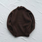 nonnotte | Draping Triangle Turtle Neck Pullover Chicory Coffee