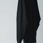 nonnotte | Draping shaw collar V pulloover Deep Black