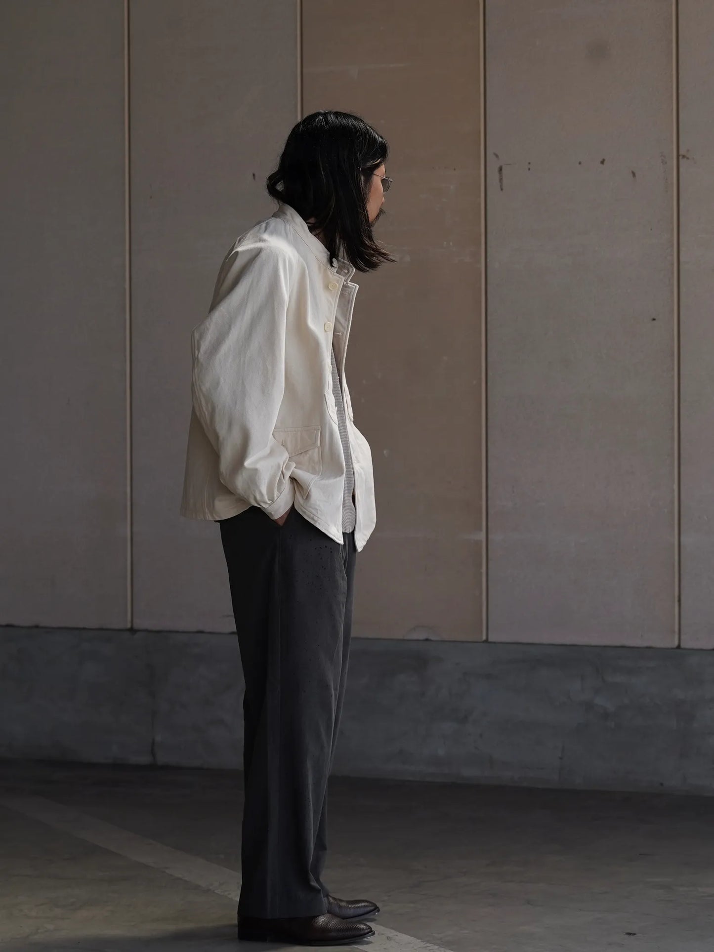 FUKUBORI | Railway Jacket 生成り