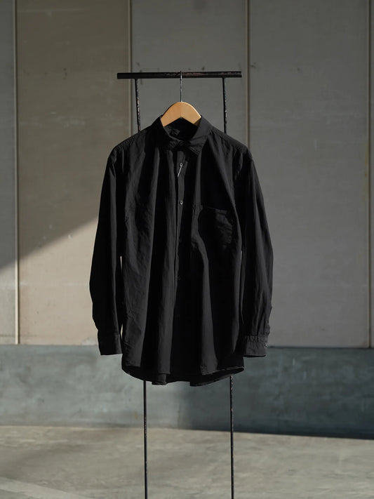 COMOLI | ブラック コモリシャツ BLACK