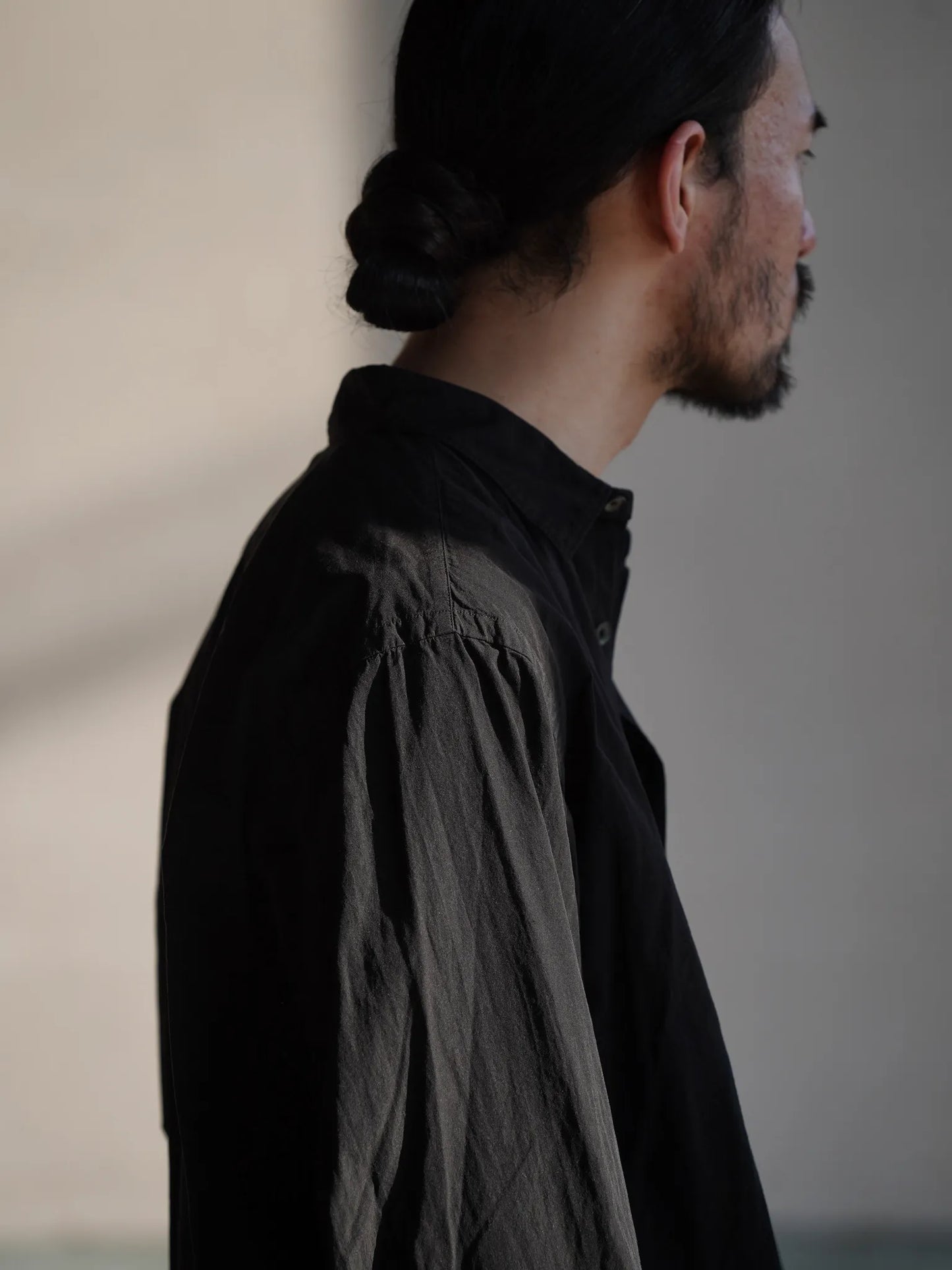 COMOLI | ブラック コモリシャツ BLACK