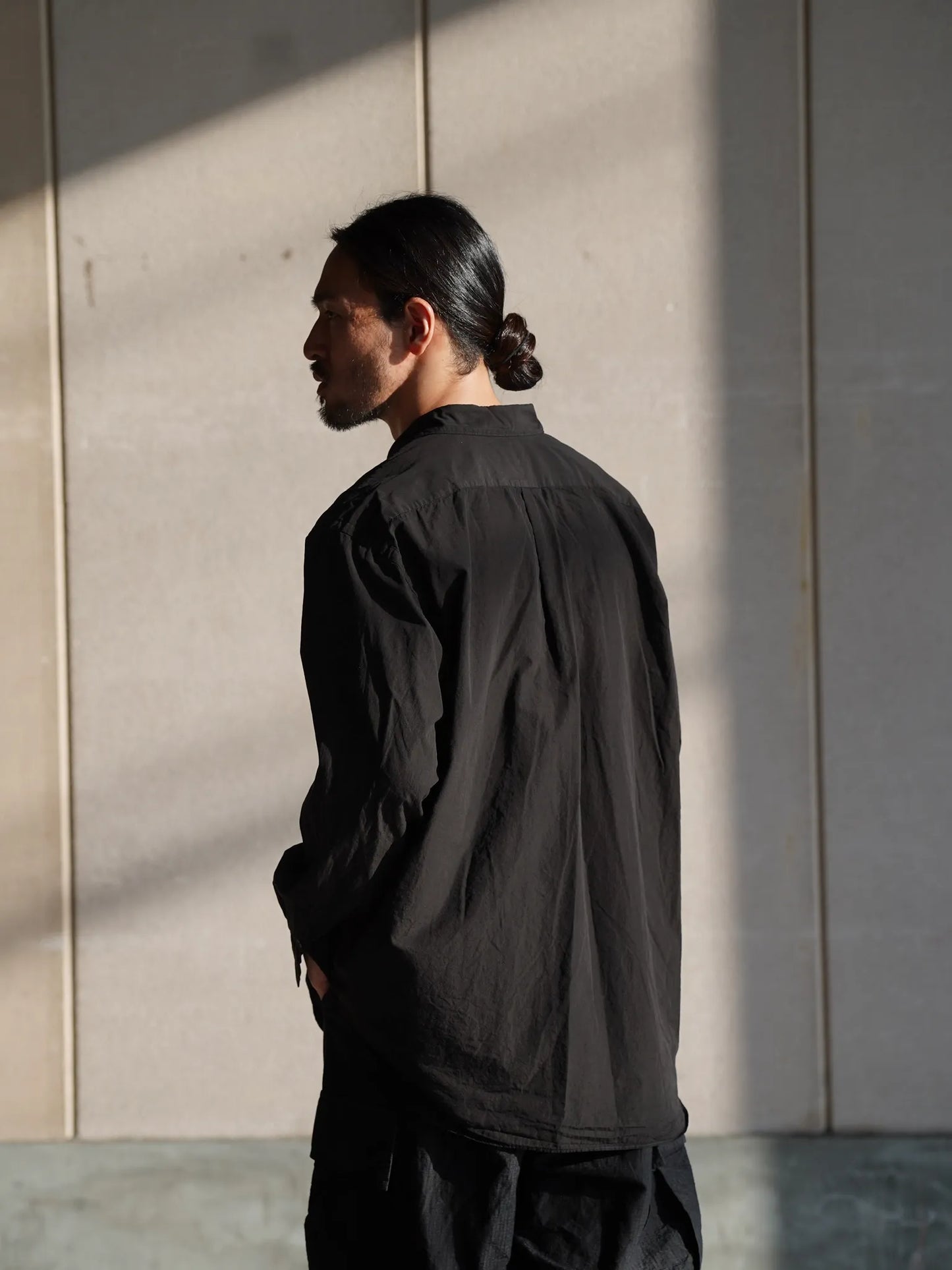 COMOLI | ブラック コモリシャツ BLACK