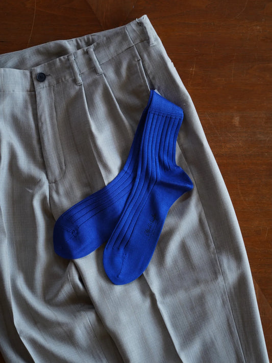 Olde H & Daughter | SILK RIB SOCKS PETUNIA
