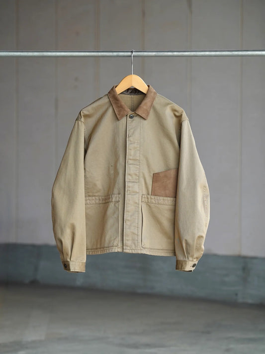 sarto-heavy-cotton-twill-short-coverall-jacket-dark-tan-1