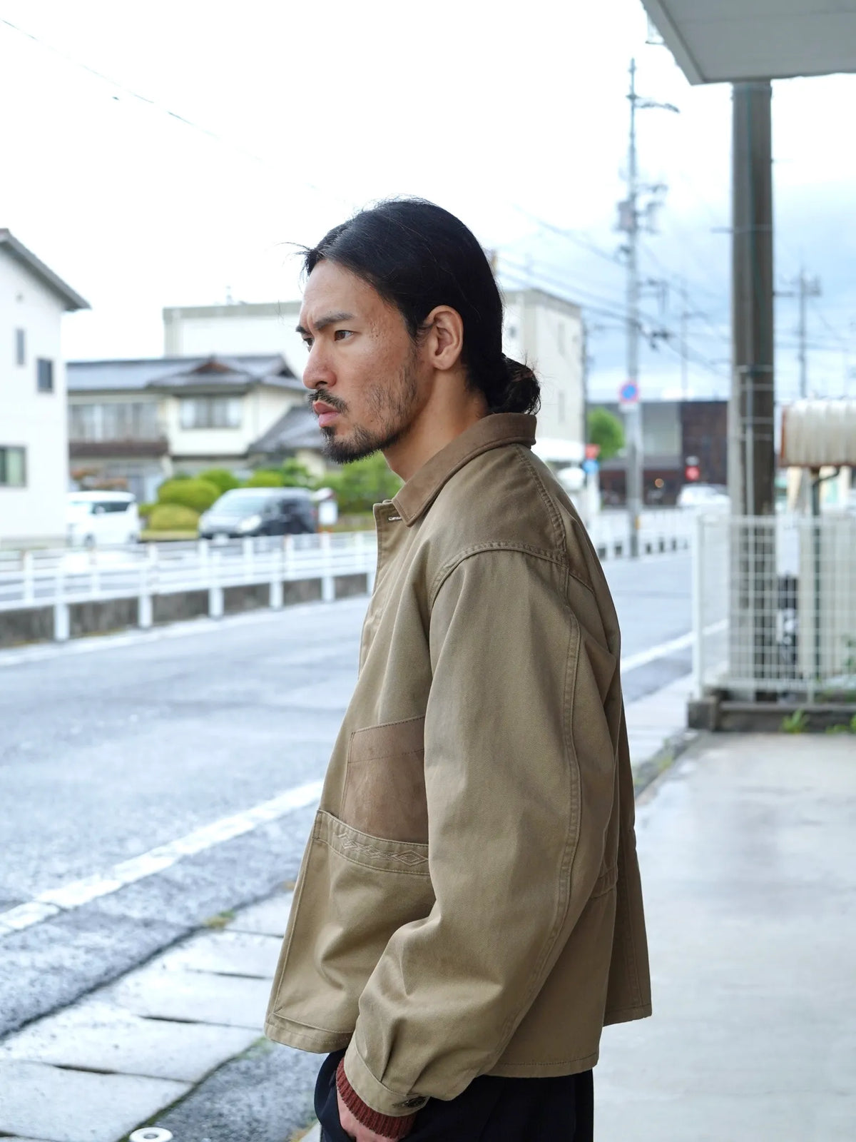 sarto-heavy-cotton-twill-short-coverall-jacket-dark-tan-5