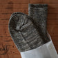OLDE HOMESTEADER YOUTH | TWEEDISH JERSEY CREW SOCKS BLACK×ECRU-02