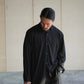COMOLI | THINコットン コモリシャツ BLACK