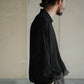 COMOLI | THINコットン ジップジャケット BLACK