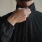 COMOLI | THINコットン ジップジャケット BLACK