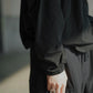 COMOLI | THINコットン ジップジャケット BLACK