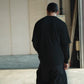 COMOLI | THINコットン レイヤードTシャツ BLACK