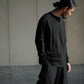 COMOLI | THINコットン レイヤードTシャツ BLACK