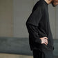 COMOLI | THINコットン レイヤードTシャツ BLACK