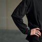 COMOLI | THINコットン レイヤードTシャツ BLACK
