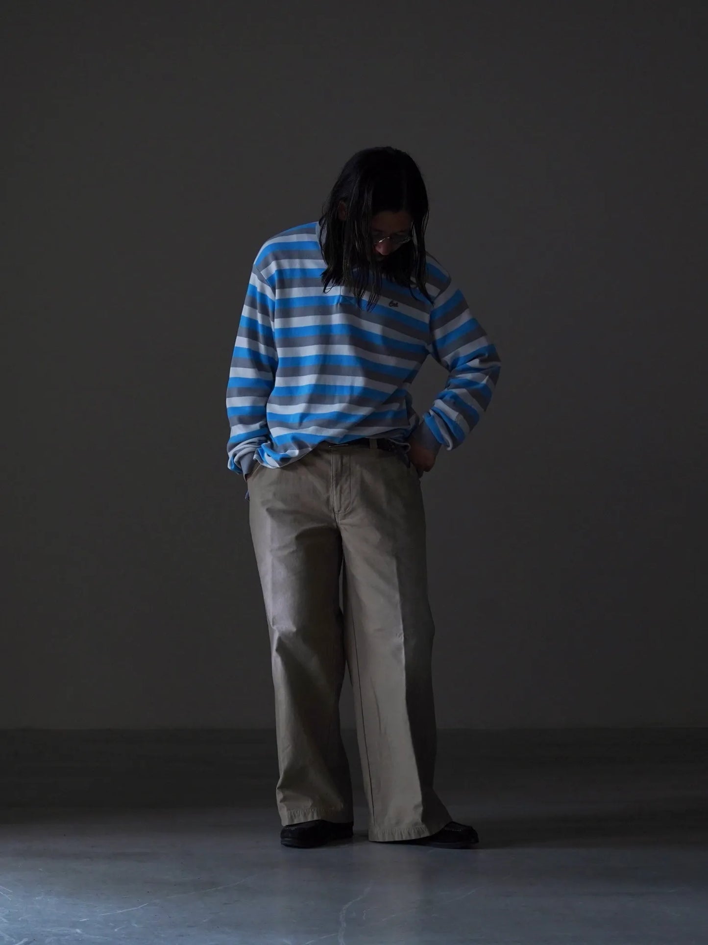 ERL | STRIPED LONG SLEEVE POLO STRIPE 2