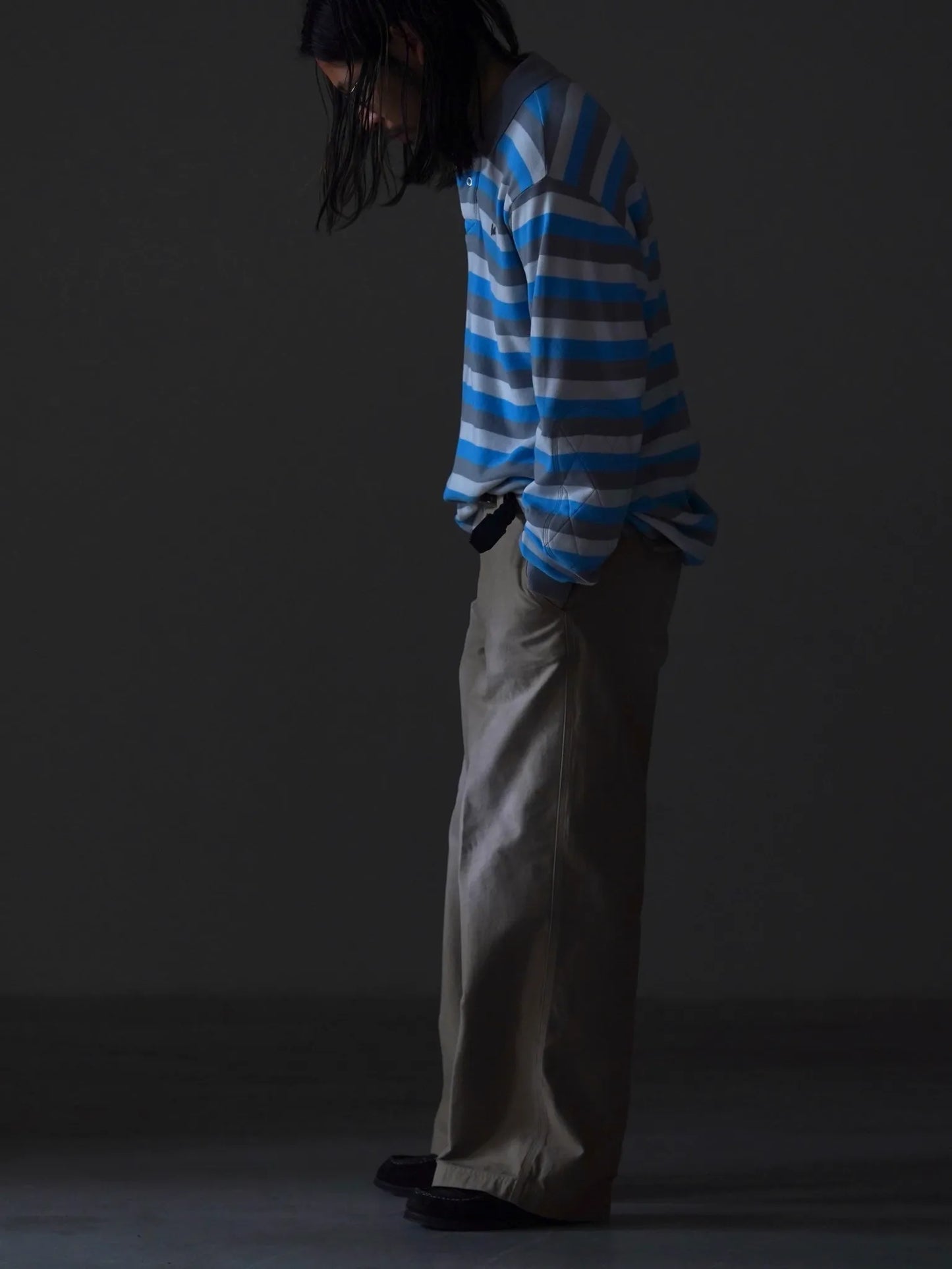 ERL | STRIPED LONG SLEEVE POLO STRIPE 2