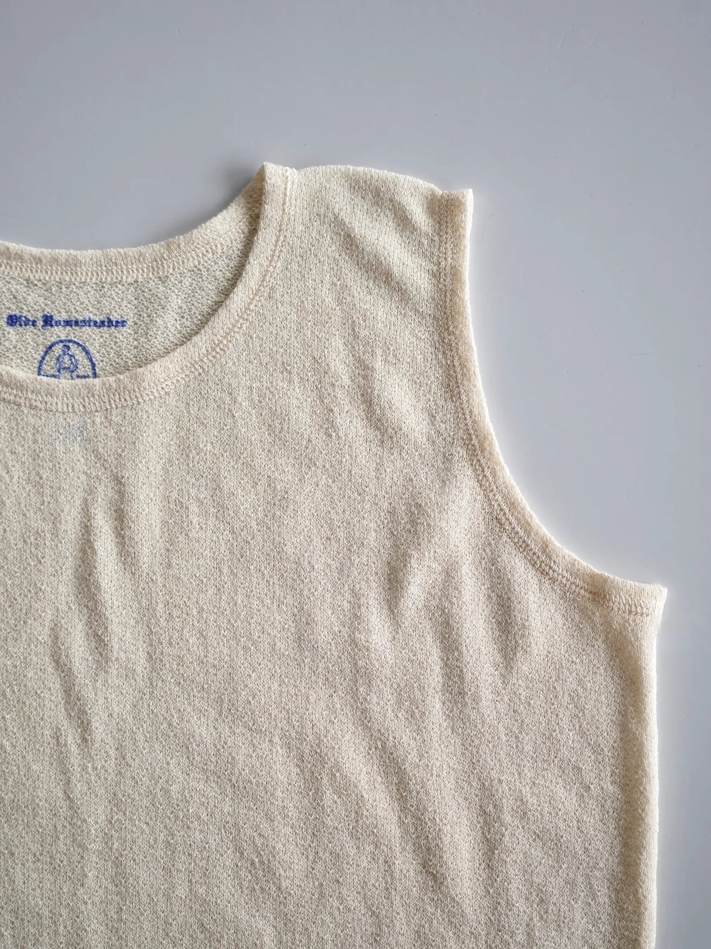 OLDE HOMESTEADER YOUTH | [BACK CREPE JERSEY] SLEEVELESS ECRU