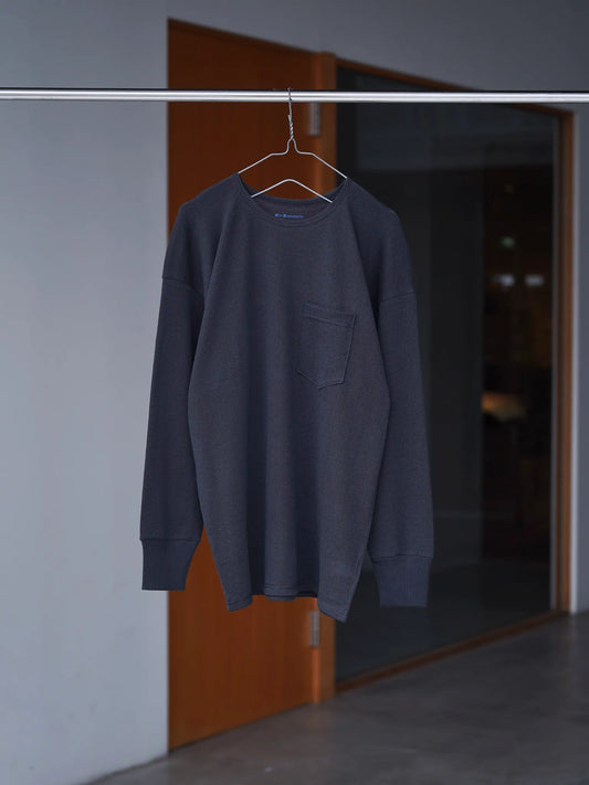 OLDE HOMESTEADER YOUTH | [BACK CREPE JERSEY] CREW NECK LONG SLEEVE BLACK