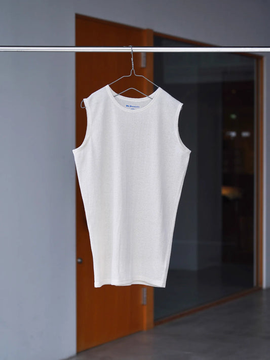 OLDE HOMESTEADER YOUTH | [BACK CREPE JERSEY] SLEEVELESS ECRU