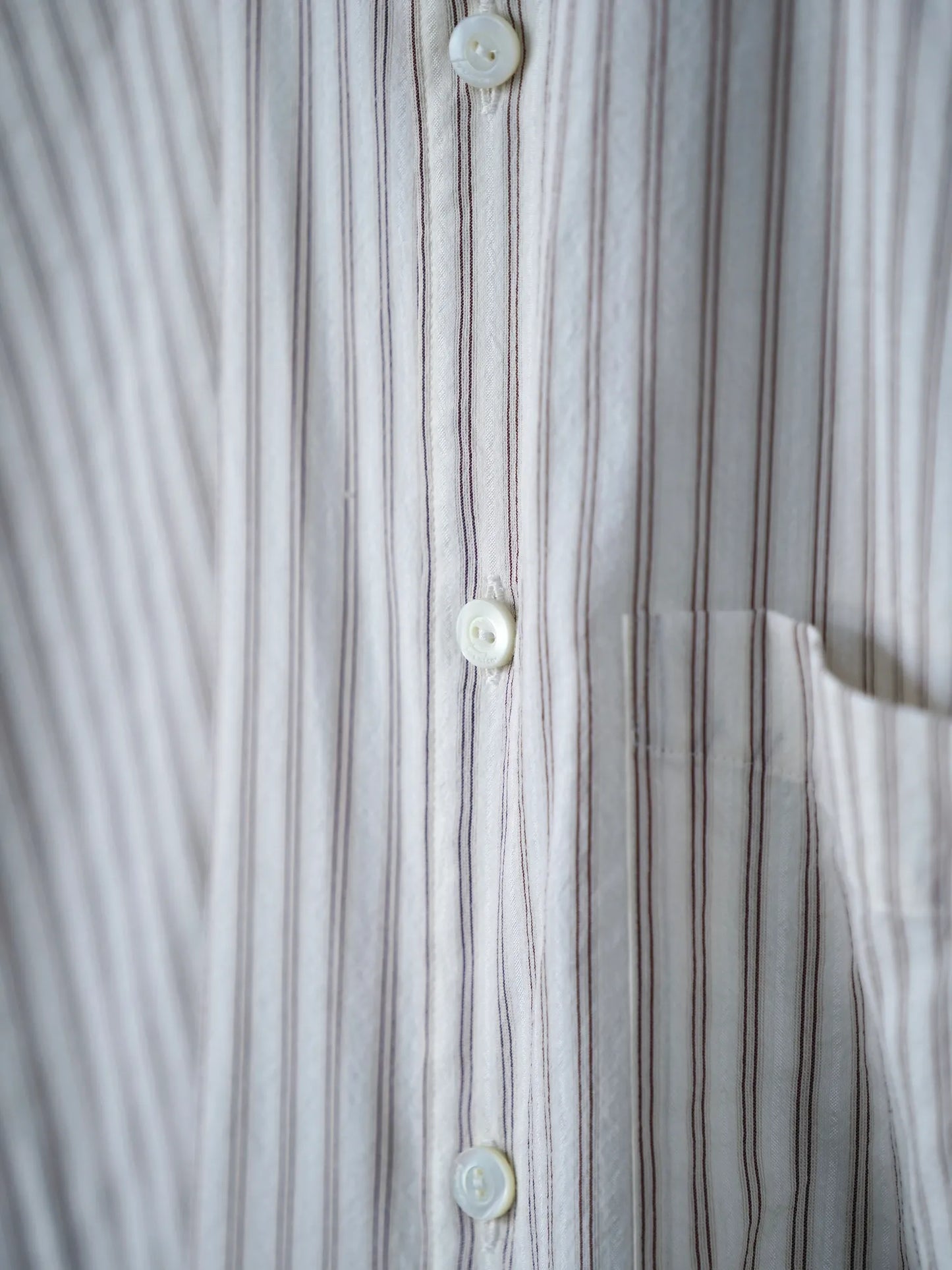 IRENISA | REGULAR COLLAR RELUX-FIT SHIRT BROWN STRIPE