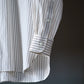 IRENISA | REGULAR COLLAR RELUX-FIT SHIRT BROWN STRIPE