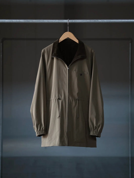 IRENISA | REVERSIBLE STAND-COLLAR BLOUSON KHAKI
